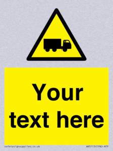 Custom Lorry Hazard Sign